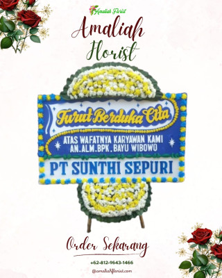 Papan Bunga Duka di Jiko Cobo