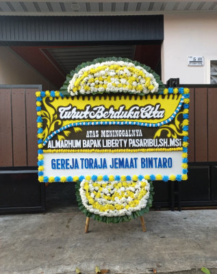 Papan Bunga Duka di Jiko Cobo